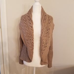 Cynthia Rowley open cable knit cardigan sweater